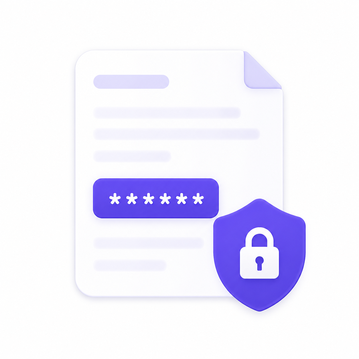 Sensitive info blur feature card